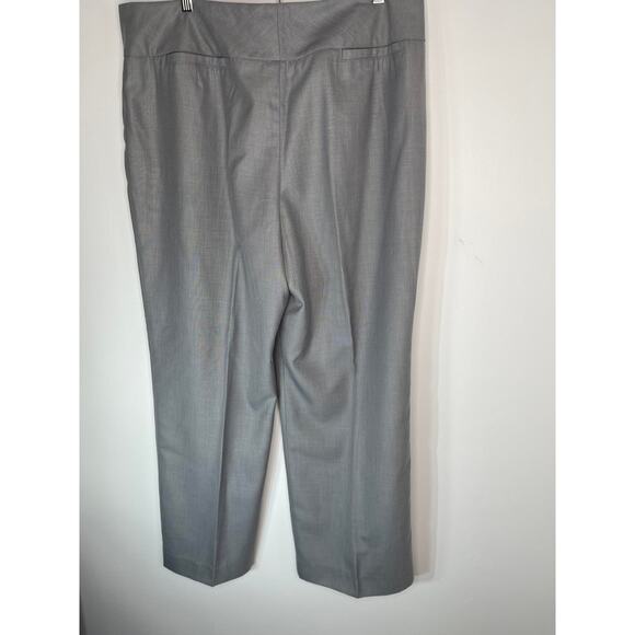 Larry Levine slacks pants women's size 18 gray lined work career wear trousers - Picture 14 of 15